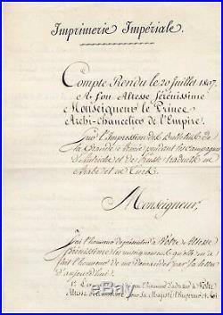Napoléon / Empire Ottoman / Archives De Cambacérès / Grande Armée / Autographe