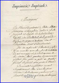 Napoléon / Empire Ottoman / Archives De Cambacérès / Grande Armée / Autographe