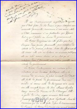 Napoleon III / Document Signé / 1860 / La Revue Europeenne