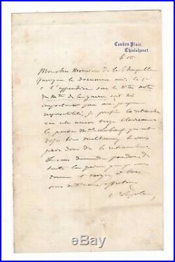 Napoléon III / Lettre Autographe Signée (1871) / Marechal Leboeuf / Guerre