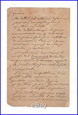 Napoleon III / Manuscrit Autographe (1871) / Commune De Paris / Prussiens