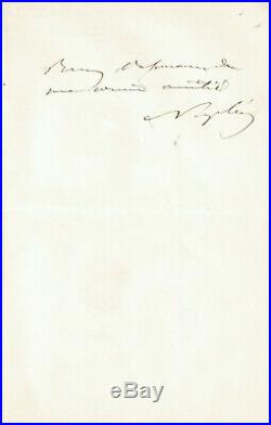 Napoleon III importante lettre autographe signée laicité 1860