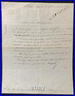 Napoléon-Jérôme BONAPARTE (1822-1891) Prince Napoléon lettre Autographe 1859