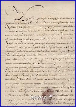 Napoléon / Marie-louise (mariage) / Document Signé (1810) / Josef Von Hudelist