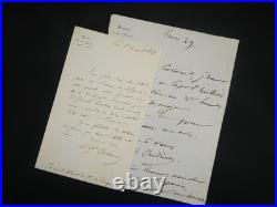 Nicolas-Charles-Victor OUDINOT 2 lettres autographes signées Manuscrit