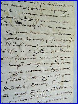 Nîmes protestant terre 1588 parchemin oliveraie