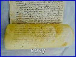 Nîmes protestant terre 1588 parchemin oliveraie