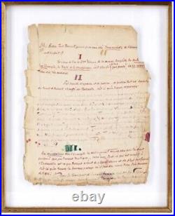 Notes manuscrites de Jules Barbey d'Aurevilly