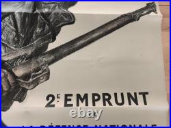 On les aura! 2e emprunt, affiche très grand format Première Guerre Mondiale WWI