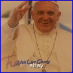 Original Hand Signed Pope François