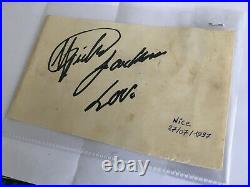 Original Michael Jackson autograph signed MJ HISTORY Tour France Nice 1997 97
