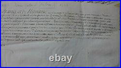 PARCHEMIN 1735 PAPE CLEMENT XII nomination Besançon PARCHEMIN signé LOUIS