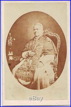 PARCHEMIN PAPE PIE IX BULLE SUR CAHIER VELIN 1850 +Photo DU PAPE env 1860