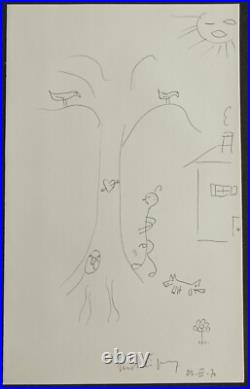 PERSONNALITES DIVERSES, 20 dessins originaux signés / ARBRES