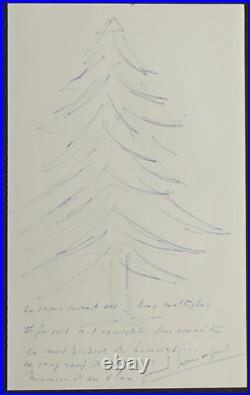 PERSONNALITES DIVERSES, 20 dessins originaux signés / ARBRES