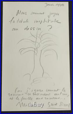 PERSONNALITES DIVERSES, 20 dessins originaux signés / ARBRES