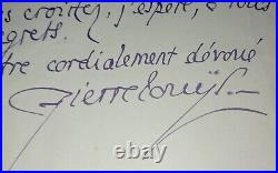 PIERRE LOUYS Lettre Manuscrite. Billet Autographe Signé. 1895 1900