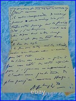PROUST Reynaldo Hahn lettre signée