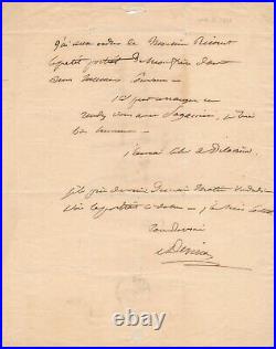Paganini, Delacroix Achille DEVÉRIA lettre autographe signée Achille RICOURT