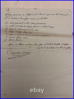 Papiers Anciens Pierre Jean Andrieux Revolution, Nantes, manuscrit, Deux Sevres