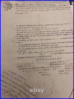 Papiers Anciens Pierre Jean Andrieux Revolution, Nantes, manuscrit, Deux Sevres