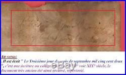 Parchemin 1502 Epoque Roi LOUIS XII de France GUIBAL Notaire Royal signataire