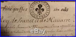 Parchemin 17e Epoque Louis XIV Montpellier 1679 Condamnation la Cour des Comptes