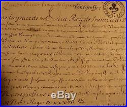 Parchemin 17e Epoque Louis XIV Montpellier 1679 Condamnation la Cour des Comptes