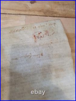 Parchemin Acte Notarié Ancien 1327 XIV Siècle Italie