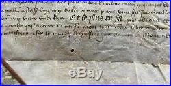 Parchemin Aveu Foi et Hommage Seine et Oise Novembre 1406 Vieux papiers