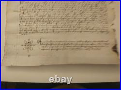 Parchemin de 1384 Carpentras, Aurel (84, Vaucluse), Roussieux (26, Drôme)