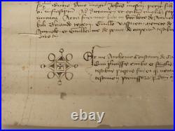 Parchemin de 1384 Carpentras, Aurel (84, Vaucluse), Roussieux (26, Drôme)