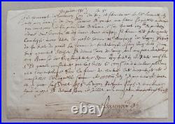 Paris Mortefontaine Quittance d'un secrétaire des finances du roi 1586