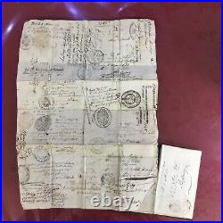 Passeport 1845, Comte Eugèn De Betz, permettant de circuler en pays amis librement