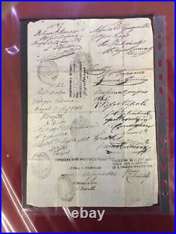 Passeport 1845, Comte Eugèn De Betz, permettant de circuler en pays amis librement