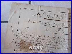 Passeport Franc Maconnerie 1822 Loge L'etoile Polaire