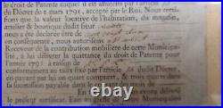 Patente De Maitre Boucher De 1791 Revolution Francaise Metier Ancien La Nation