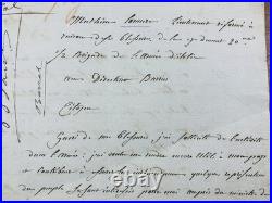 Paul Barras 1799 Rare Autographe Campagne d'Amérique Bonaparte Mathieu Tonnere