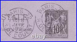 Paul VERLAINE Carte lettre autographe signée Verlaine rechute 1889