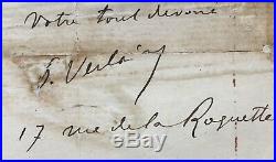 Paul VERLAINE Rare lettre autographe signée à George Courteline 2 1/2 PAGES
