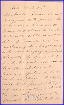 Pérusse Des Cars (Amédée Joseph de), 1820-1899, Correspondance (1882-1891) avec