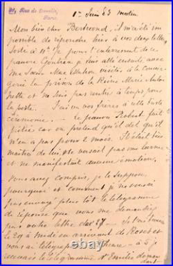 Pérusse Des Cars (Amédée Joseph de), 1820-1899, Correspondance (1882-1891) avec