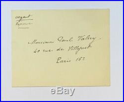 Philippe PETAIN Lettre autographe signée + enveloppe 1930 Letter signed