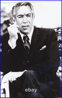 Photographie Anthony Quinn autographe dédicace signed
