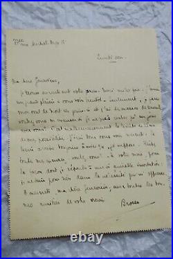 Pierre Brossolette lettre autographe manuscrite & signée