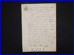 Pierre Brunet (1770-1832) Médecin Certificat médical manuscrit