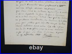 Pierre Brunet (1770-1832) Médecin Certificat médical manuscrit