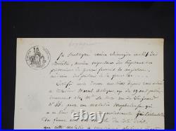 Pierre Brunet (1770-1832) Médecin Certificat médical manuscrit