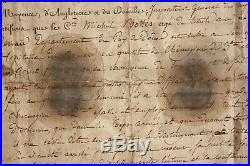 Pierre-François Percy Certificat autographe LAS datée 1802 Empire / Napoléon