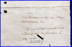 Placard de la LOI Pour Administration des biens des Monastères. CLUNY 1790